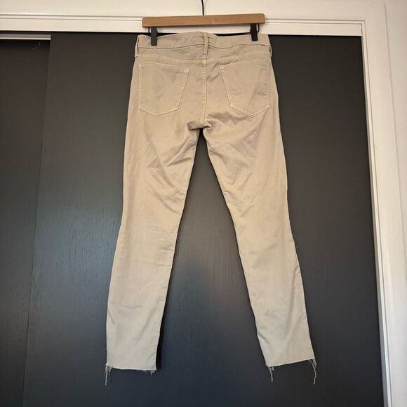 Mother Denim Jeans The Looker Ankle Fray A Run in the Park Hazelnut sz 30 - Picture 4 of 7